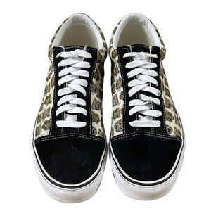 VANS ~ Old Skool Low Top Jaguar Black Men’s Canvas Suede Sneakers ~Size 9.5M/11W